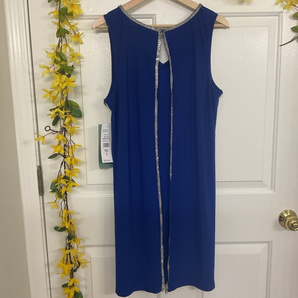 MSK Royal Blue Sleeveless Midi Dress - Picture 3 of 8